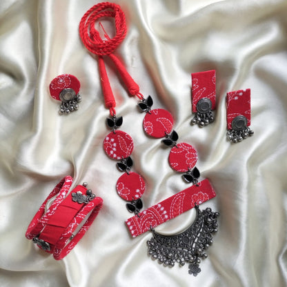 Lavanya Fabric Jewelry Set