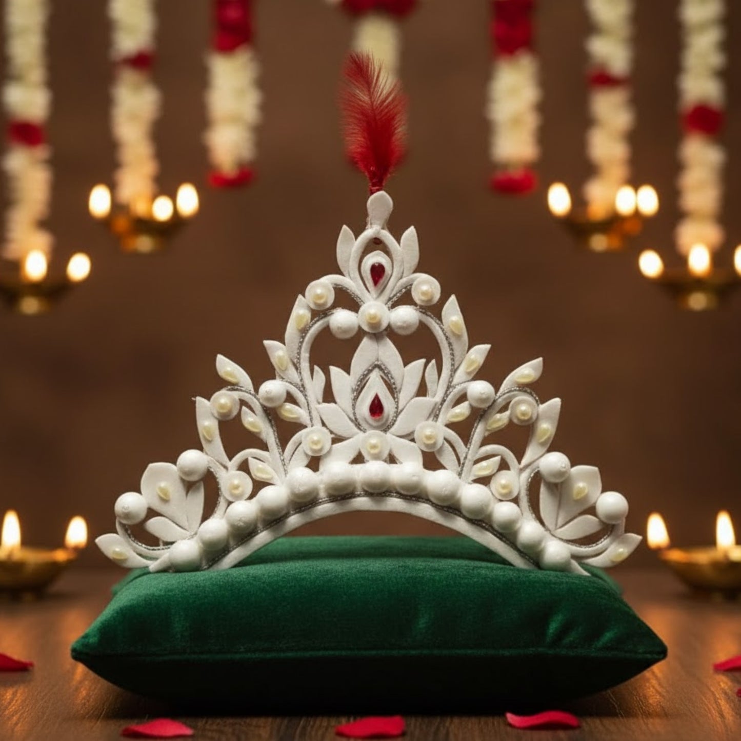 Elegant Gold Plated Bride Mukut