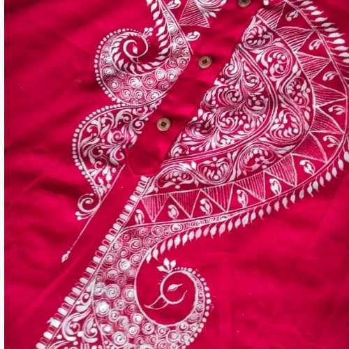 Hand-Painted Kalka Art Panjabi