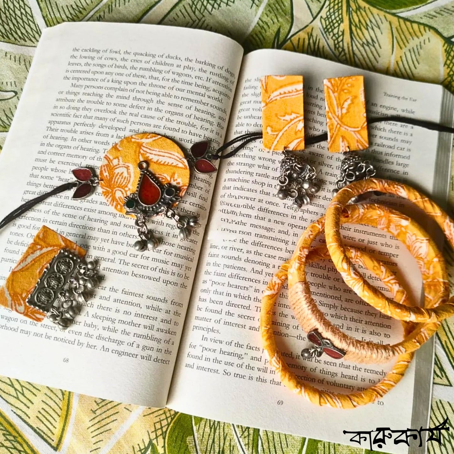 Basanti Glow Choker Set – Handcrafted Elegance