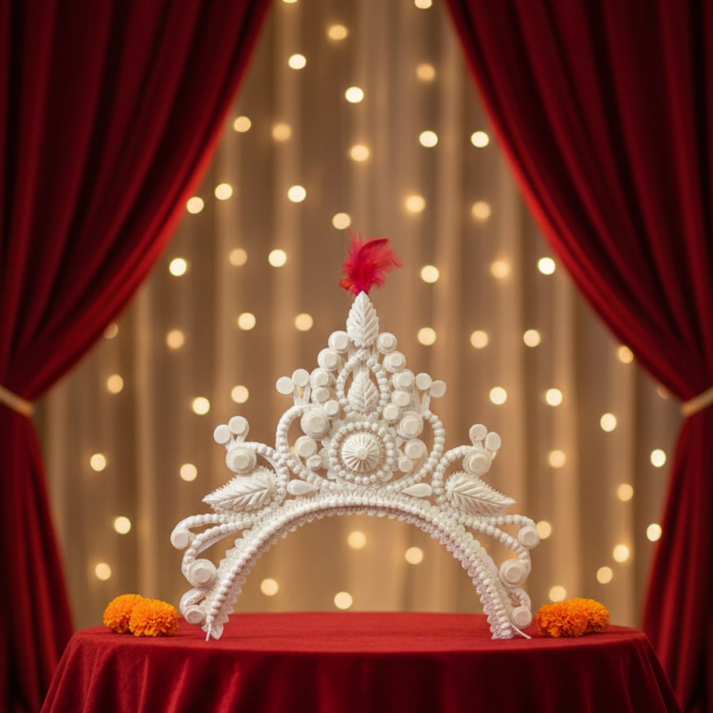 Sacred Pure Sola Bridal Mukut