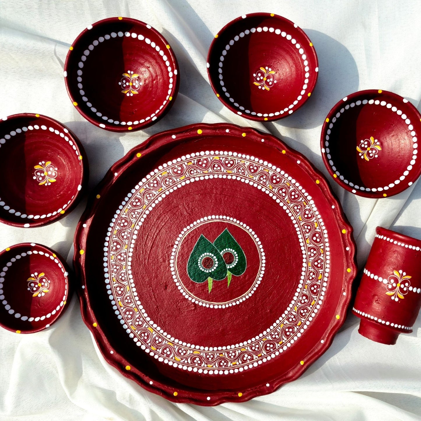 Bridal Elegance Mitti Magic Dinnerware (Set of 7)