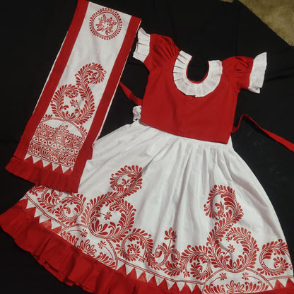Sundari Kalka Baby Lehenga Set