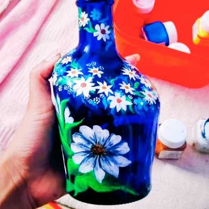 Floral Art on Recycled Glass