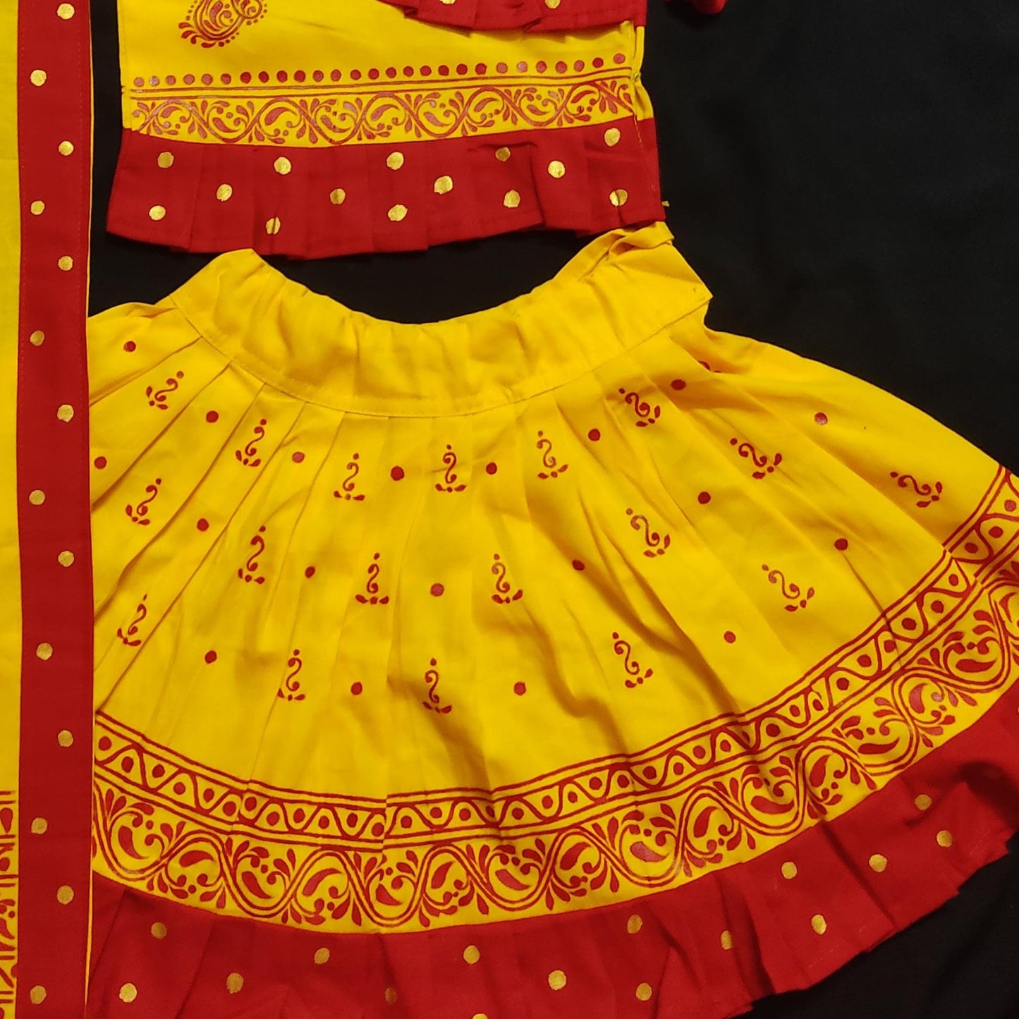 Gulabi Blossom Baby Lehenga Set