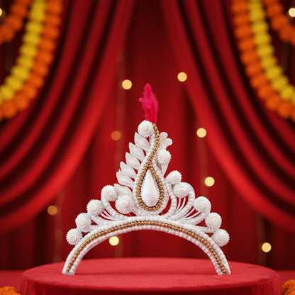 Traditional Pure Sola Bridal Mukut