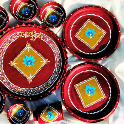 Gorgeous Kalka Art Mitti Magic Dinnerware (Set of 11)