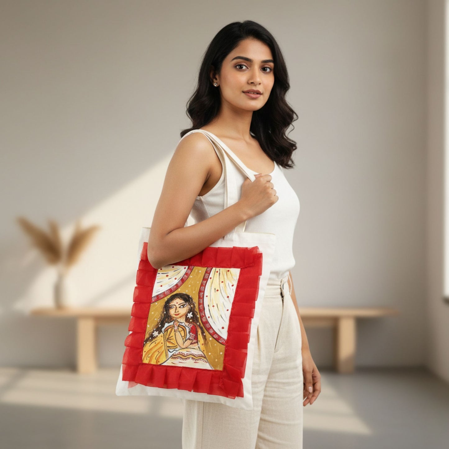 Bengali Grace Tote – Portrait of Tradition