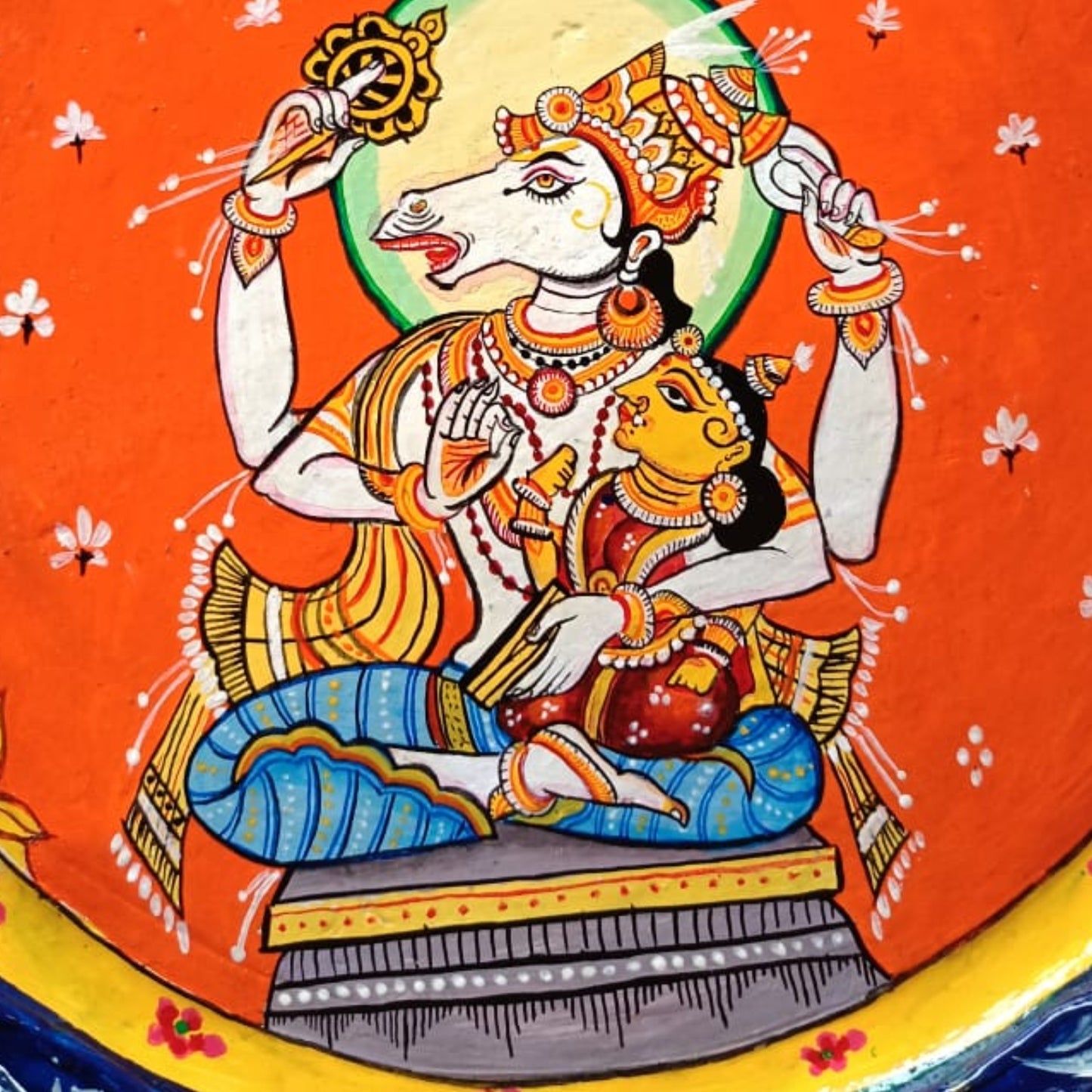 Sacred Circle – Patachitra of Deities on Matir Thala