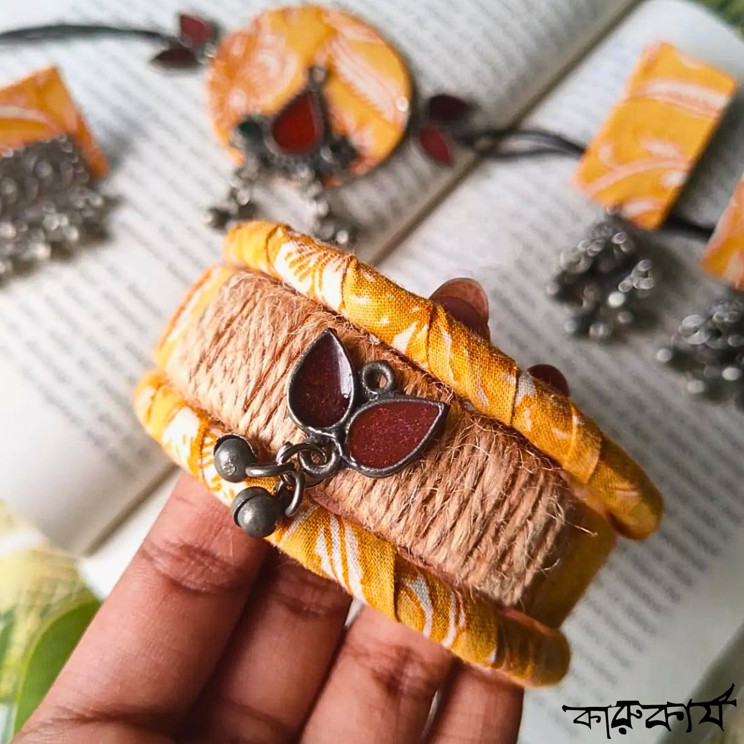 Basanti Glow Choker Set – Handcrafted Elegance