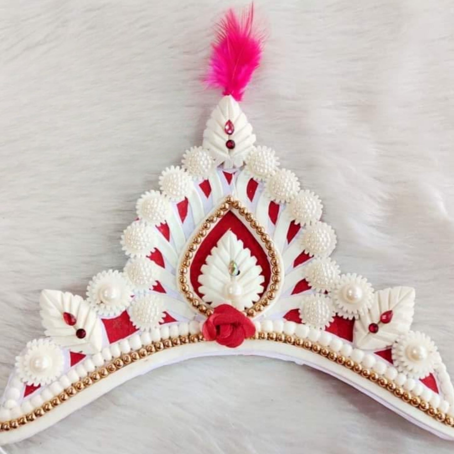 Traditional Pure Sola Bridal Mukut
