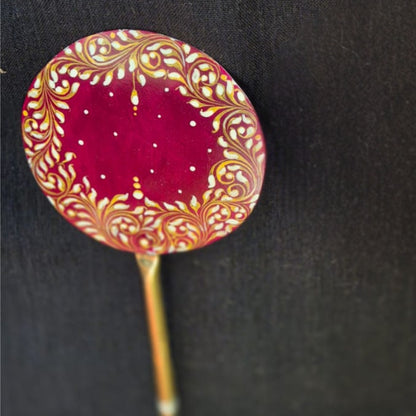 Ethereal Brass Mirror Ritual Glow