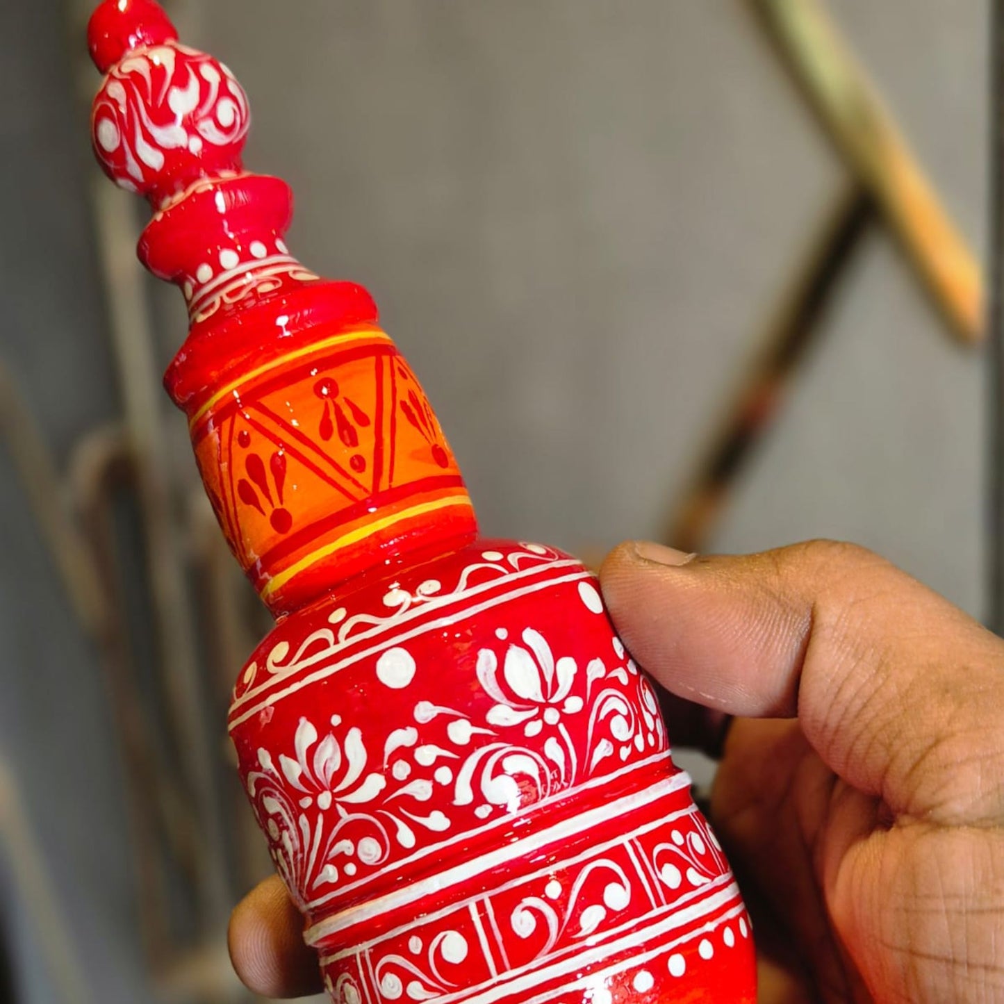 Yellow Kalka Gachkouto with Sunburst Motif