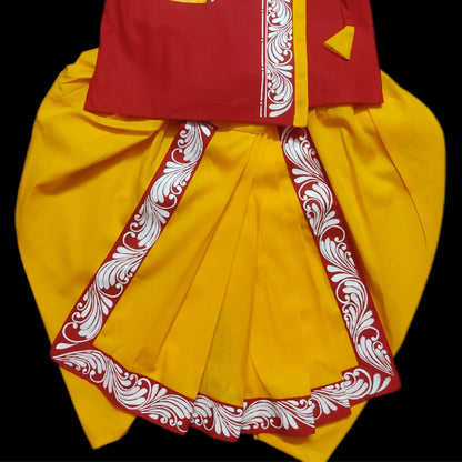 Haldi Bloom Baby Dhuti Panjabi Set