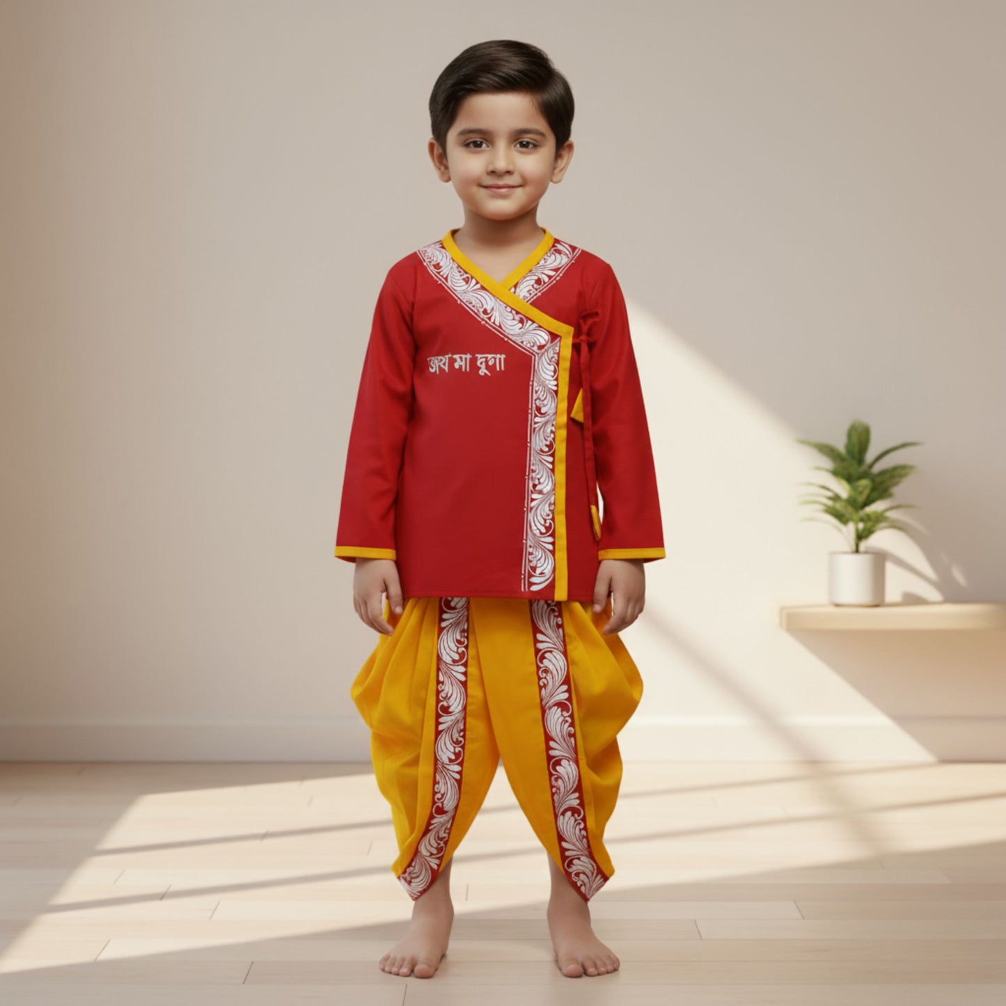 Sunshine Yellow Baby Dhuti Panjabi Set