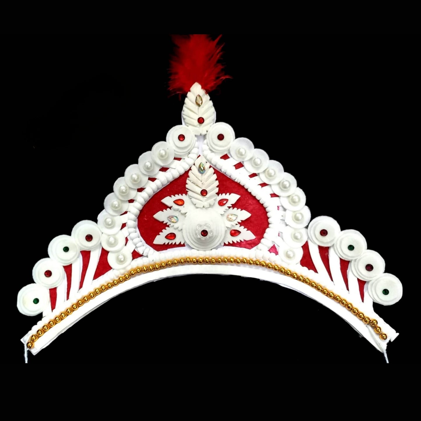 Elegant Pure Sola Wedding Mukut