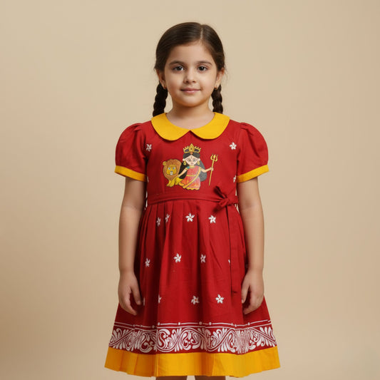 Gulabi Blossom Cotton Baby Frock