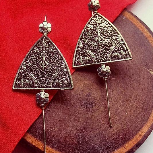 The Triangular bugadi earrings