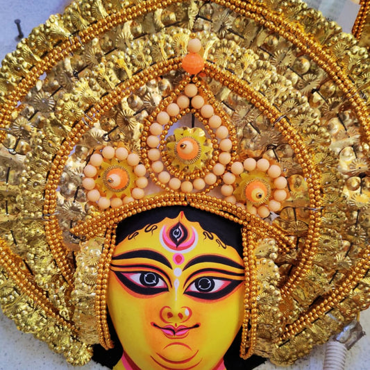 Ma Durga Chhau Mukhosh– (14×14 inch)