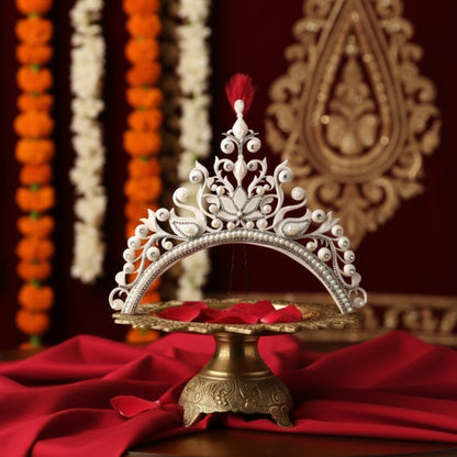 Golden Kundan Bridal Mukut