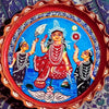 Lakshmi Aradhana – Traditional Patachitra on Plate