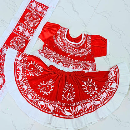 Gulbano Baby Lehenga Set – 3-Piece Elegance