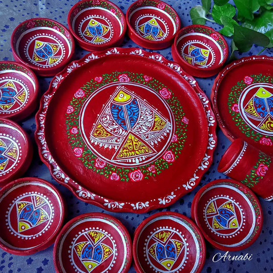 Mitti Ka Bhojan Baithak (Set of 13)