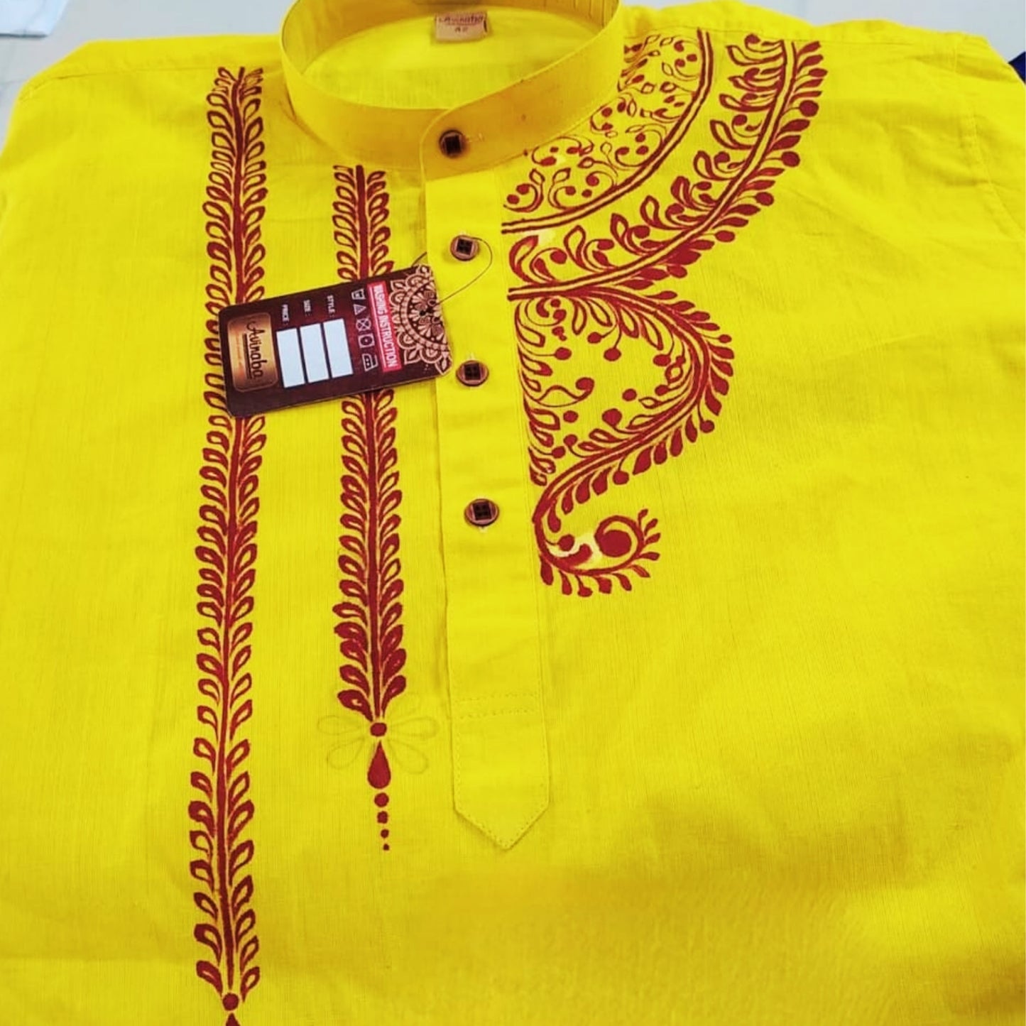 Utsav Hand-Painted Panjabi