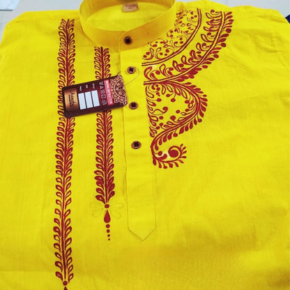 Utsav Hand-Painted Panjabi
