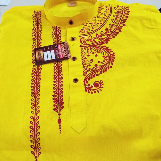 Utsav Hand-Painted Panjabi