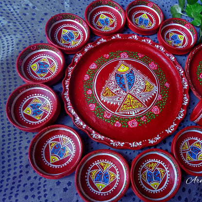 Mitti Ka Bhojan Baithak (Set of 13)