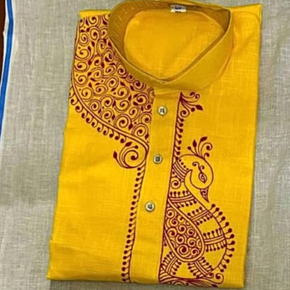 Kalka Heritage – Handpainted Kalka Art Men’s Panjabi
