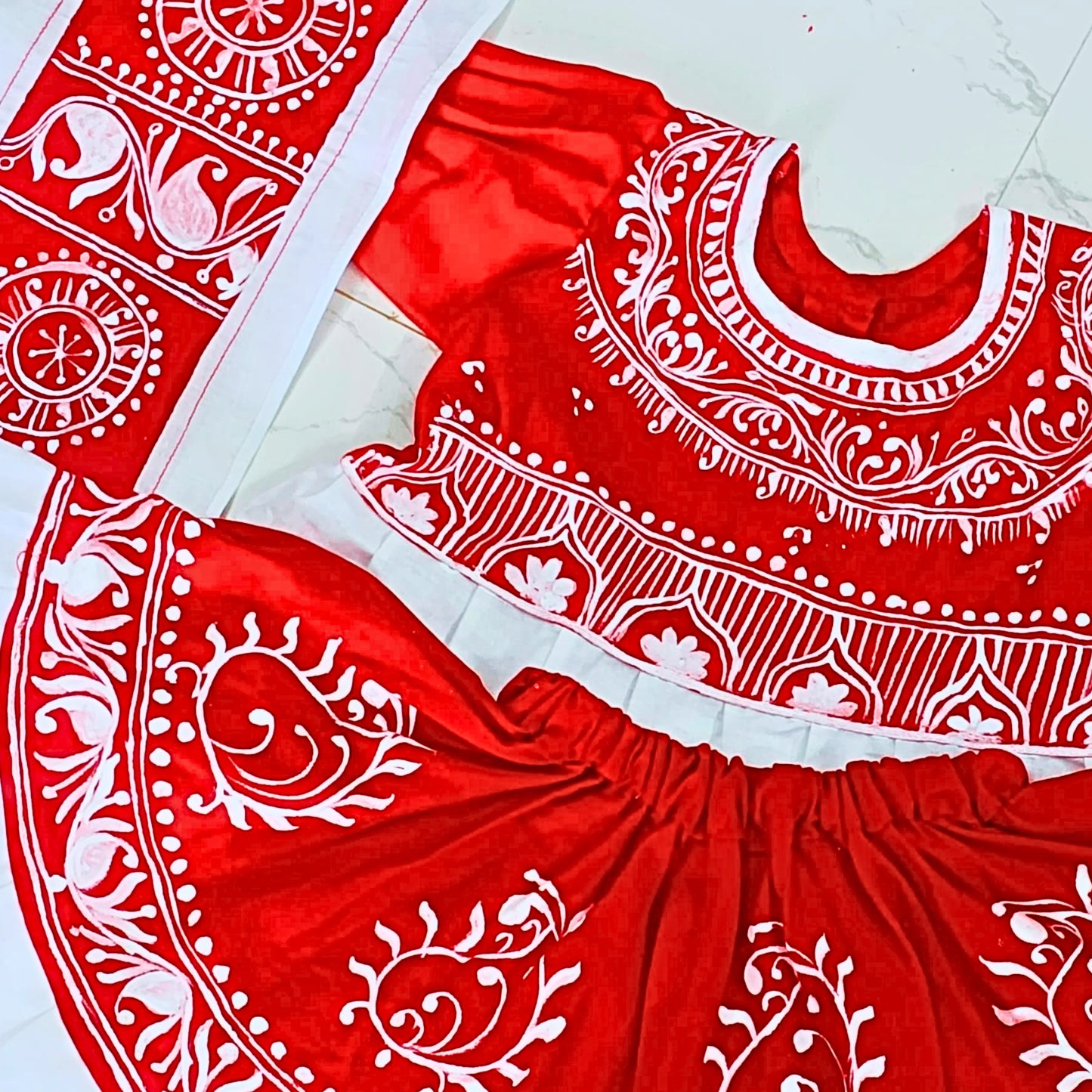 Gulbano Baby Lehenga Set – 3-Piece Elegance