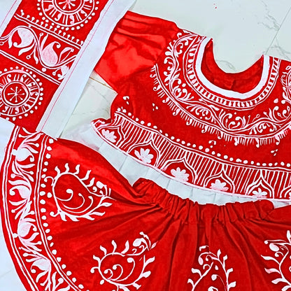 Gulbano Baby Lehenga Set – 3-Piece Elegance