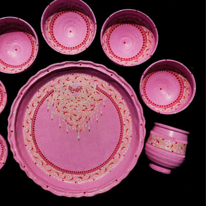 Blush Pink Mitti Magic Dinnerware (Set of 8)