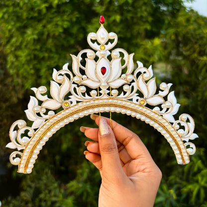 Pearl Adorned Bridal Mukut