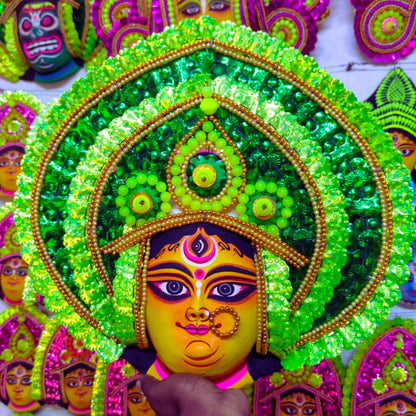 Devi Durga Chhau Mukhosh – (14×14 inch)