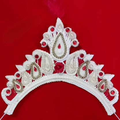 Handcrafted Sola Mukut For Bride