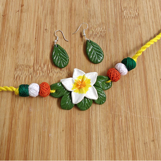 Blooming Beauty – Handcrafted Clay Choker Set