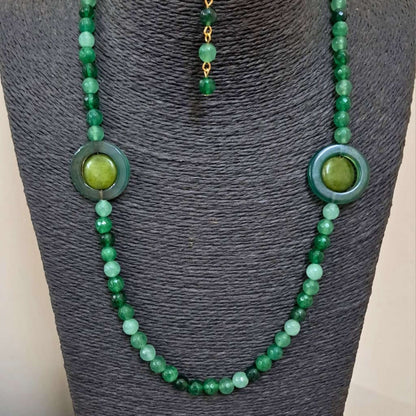 The Green branch necklace set