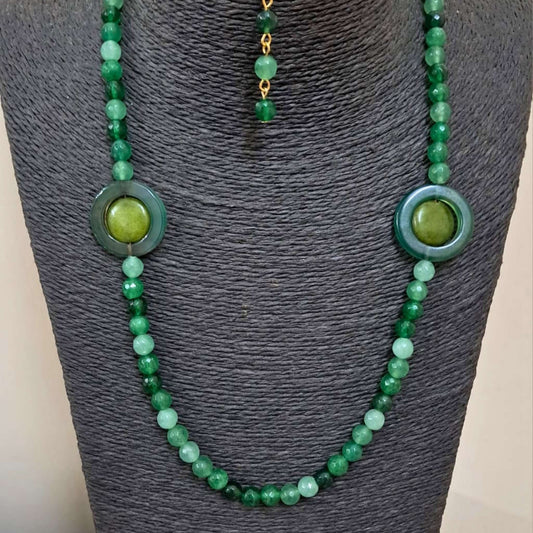 The Green branch necklace set