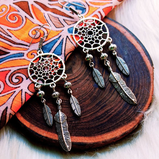 Dream catcher earrings