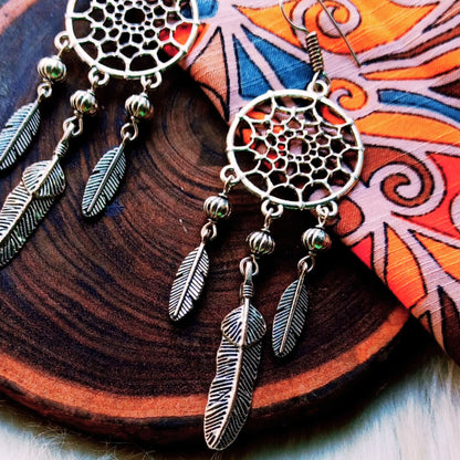 Dream catcher earrings