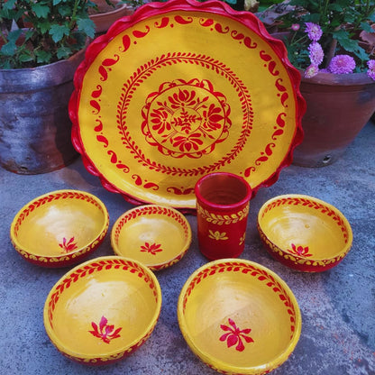 Karukriti Matir Thala Set – 7-Pieces