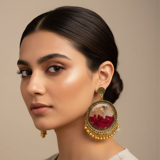 Blossom Drop Resin Jhumka