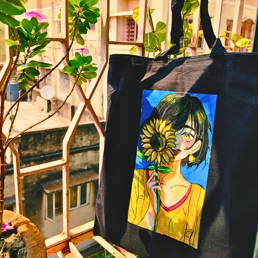 Sunflower Dreams Tote – Canvas Side Bag