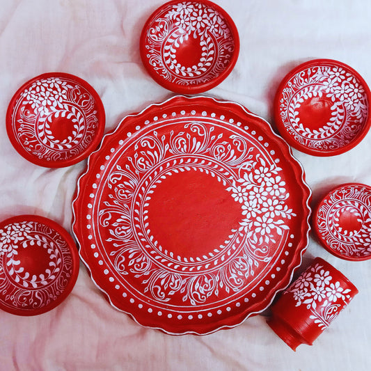 Rustic Clay Ritual Set (7 pcs)
