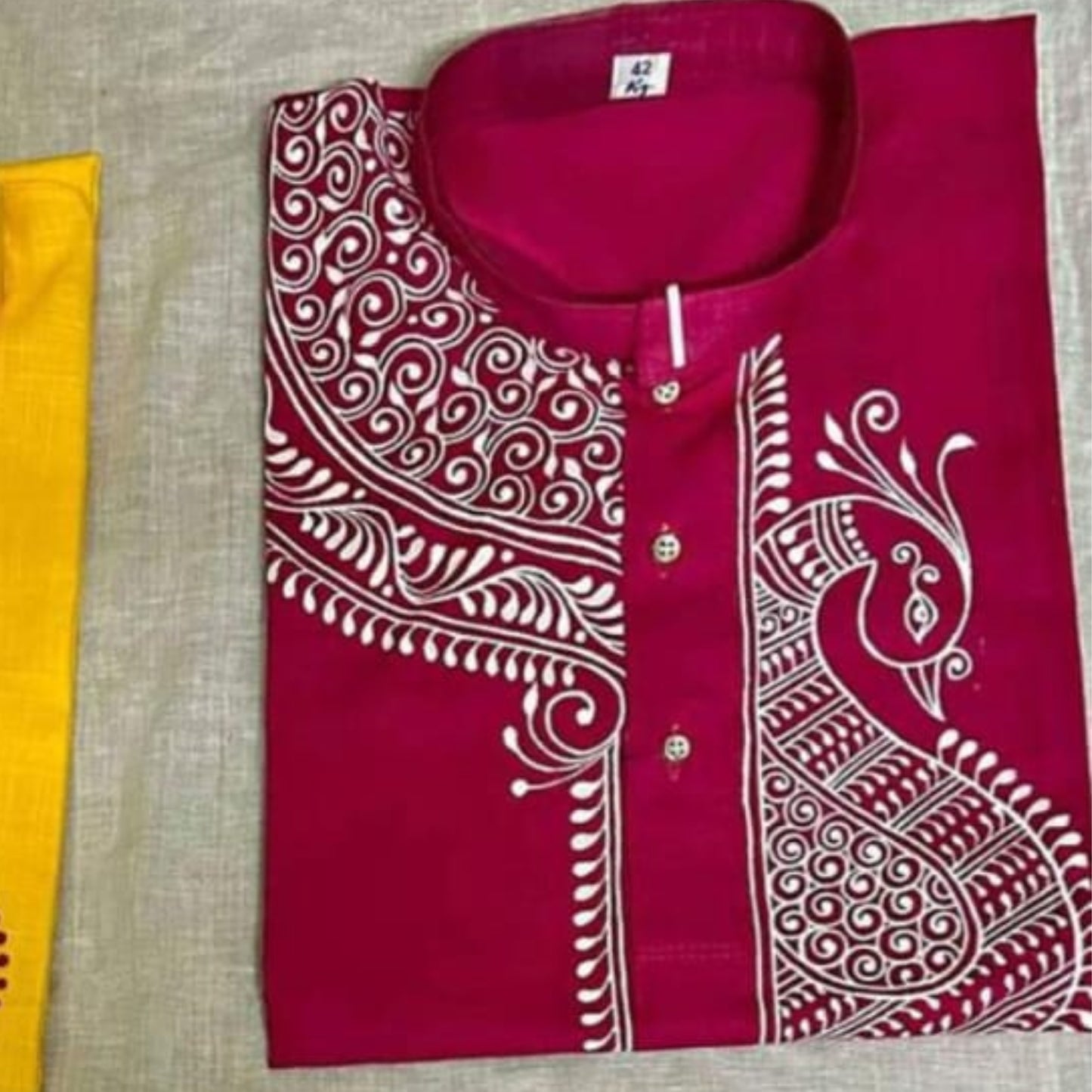 Kalka Heritage – Handpainted Kalka Art Men’s Panjabi