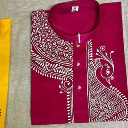 Kalka Heritage – Handpainted Kalka Art Men’s Panjabi