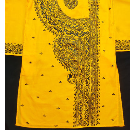 Royal Kalka Panjabi – Handcrafted Art on Fabric